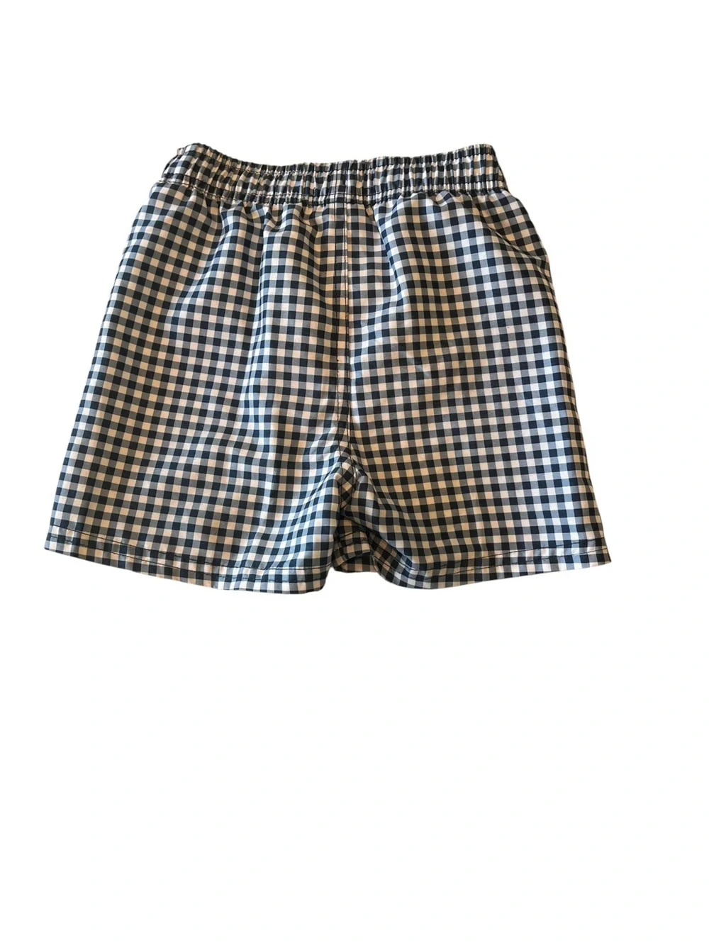 Rugged Butts Boys 2T Navy Gingham Swim Trunks Plaid Board Shorts